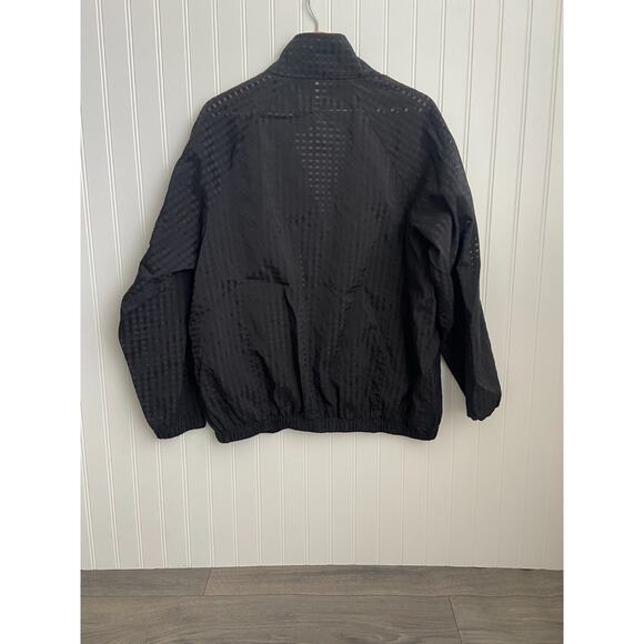 Fabletics Jacket Cleo Women's S Black Lightweight Full Zip Up Checker Pattern - Picture 4 of 4